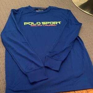 Ralph Lauren Polo Sport Blue Crewneck - performance top
